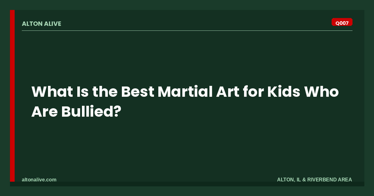 Best Martial Art for Kids Who Are Bullied