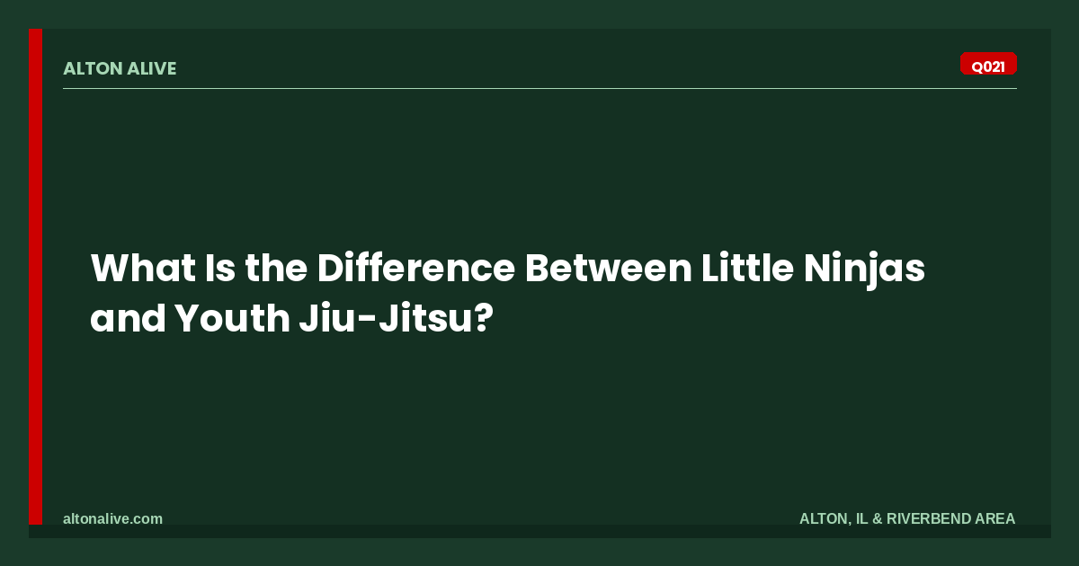 Little Ninjas vs. Youth Jiu-Jitsu: What's the Difference?