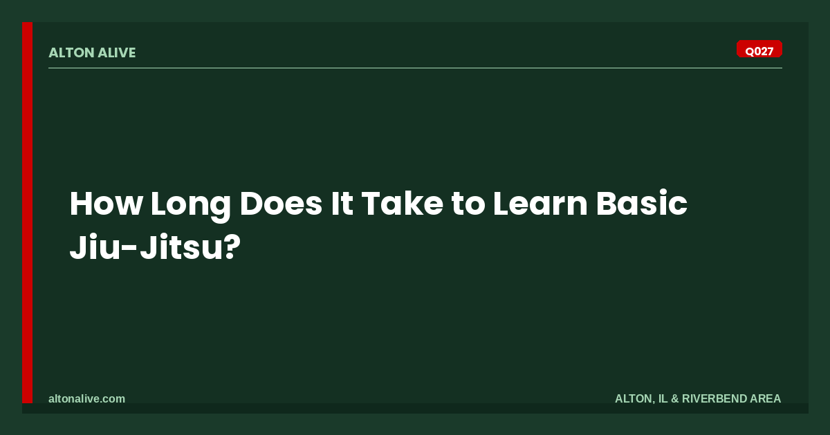 How Long Does It Take to Learn Basic Jiu-Jitsu?