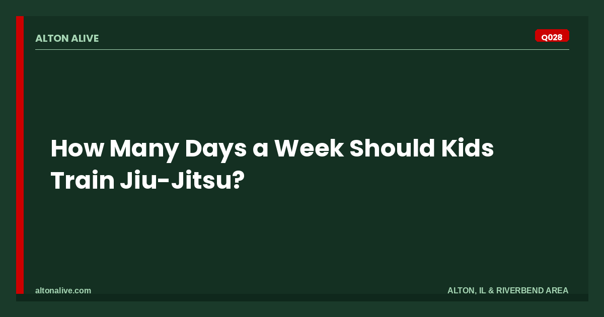 How Many Days a Week Should Kids Train Jiu-Jitsu?