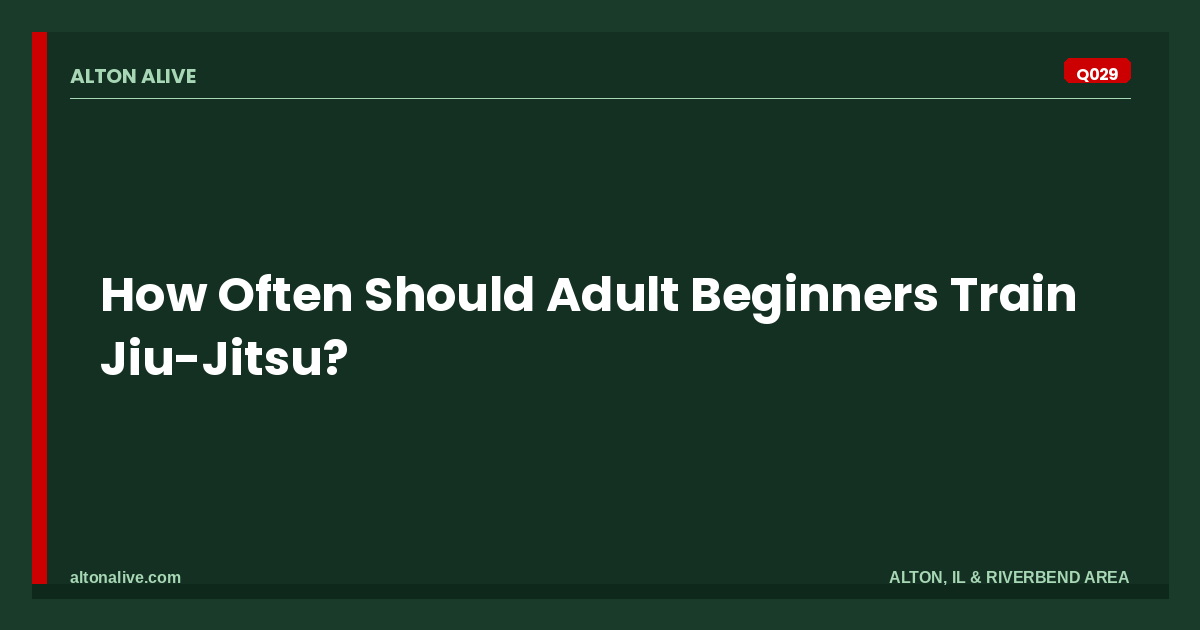 How Often Should Adult Beginners Train Jiu-Jitsu?
