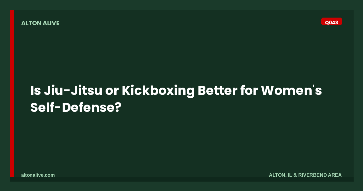Jiu-Jitsu or Kickboxing for Women's Self-Defense?