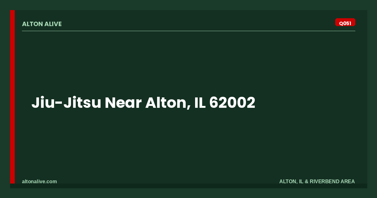 Jiu-Jitsu Near Alton, IL 62002