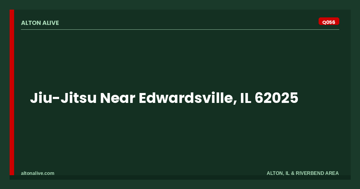 Jiu-Jitsu Near Edwardsville, IL 62025