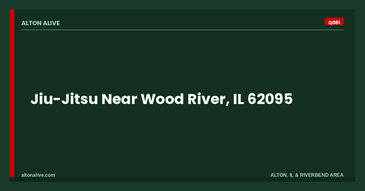 Jiu-Jitsu Near Wood River, IL 62095