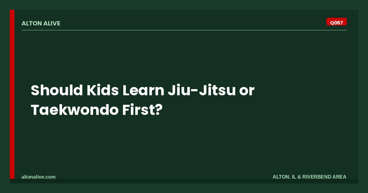 Jiu-Jitsu or Taekwondo First for Kids?