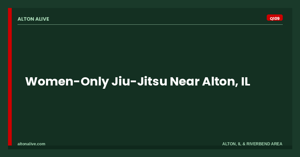 Women-Only Jiu-Jitsu Near Alton, IL